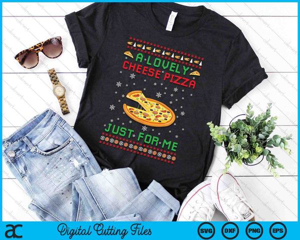 A Lovely Cheese Pizza Alone Funny Kevin X Mas Home SVG PNG Digital Printable Files