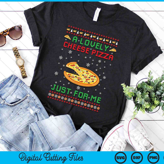 A Lovely Cheese Pizza Alone Funny Kevin X Mas Home SVG PNG Digital Printable Files