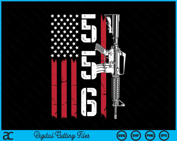 AR15 Rifle 2nd Amendment 556 - Ar-15 Gifts Men Women (BACK) SVG PNG Digital Cutting Files