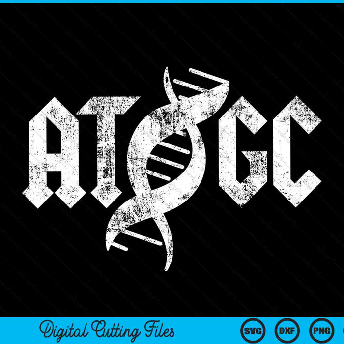ATGC DNA biology science SVG cut file