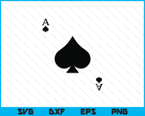 Ace of Spades Deck of Cards Halloween Costume SVG PNG Digital Printable Files