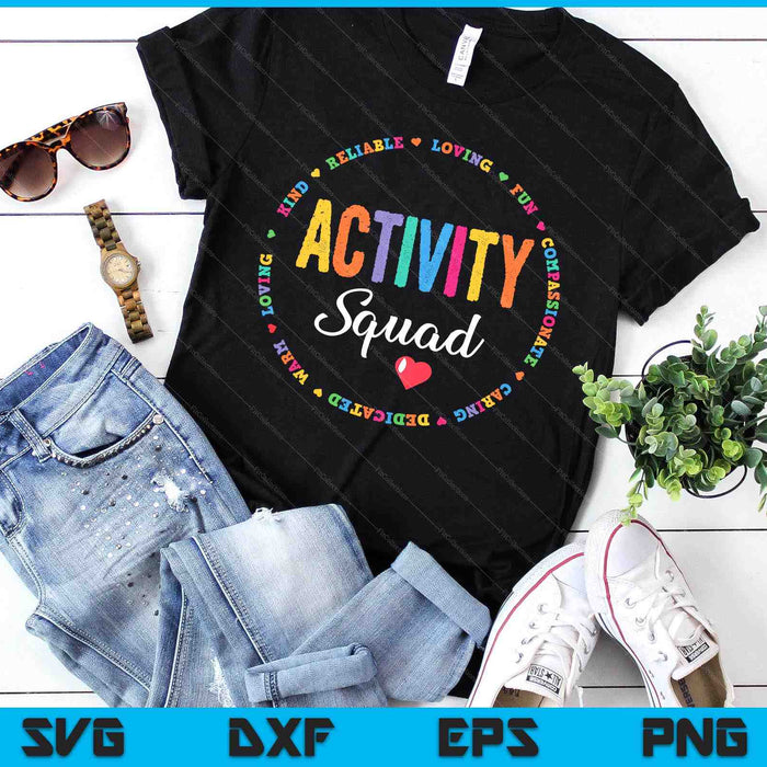 Activity Assistant Squad Team Professionals Week Director SVG PNG Digital Printable Files