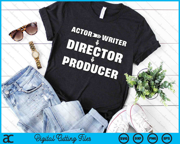 Actor Writer Director Producer SVG PNG Digital Printable Files