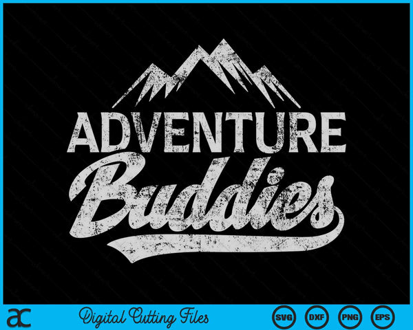 Adventure Buddies Mountain Hiking SVG PNG Digital Cutting Files