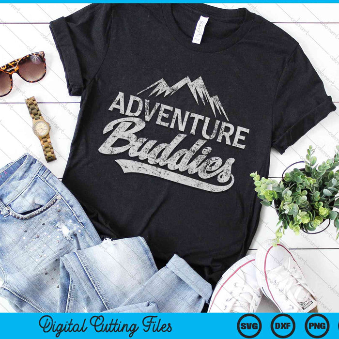 Adventure Buddies Mountain Hiking SVG PNG Digital Cutting Files