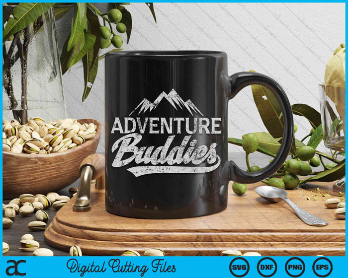 Adventure Buddies Mountain Hiking SVG PNG Digital Cutting Files