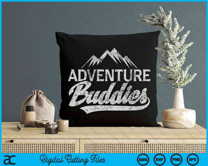 Adventure Buddies Mountain Hiking SVG PNG Digital Cutting Files