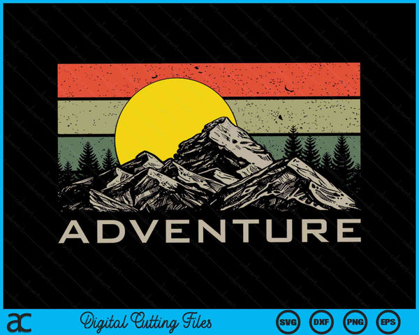 Adventure Outdoor Camping Backpacking Hiking SVG PNG Cutting Printable Files