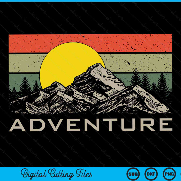 Adventure Outdoor Camping Backpacking Hiking SVG PNG Cutting Printable Files