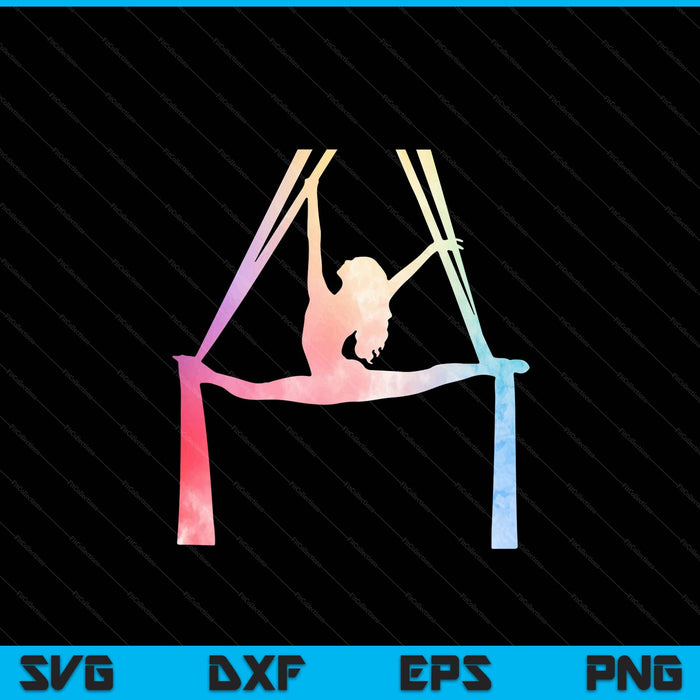 Aerial Silks Circus Yoga SVG PNG Digital Cutting Files