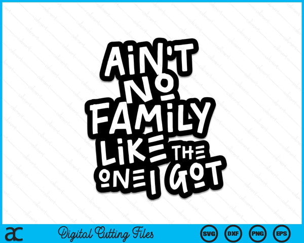 Ain't No Family Like The One I Got For Family SVG PNG Digital Cutting Files