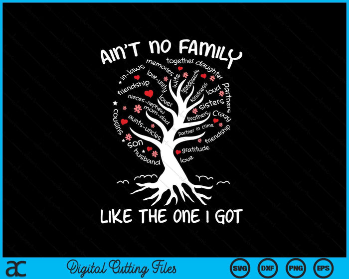 Ain't No Family Like The One I Got Matching Family Reunion SVG PNG Digital Printable Files