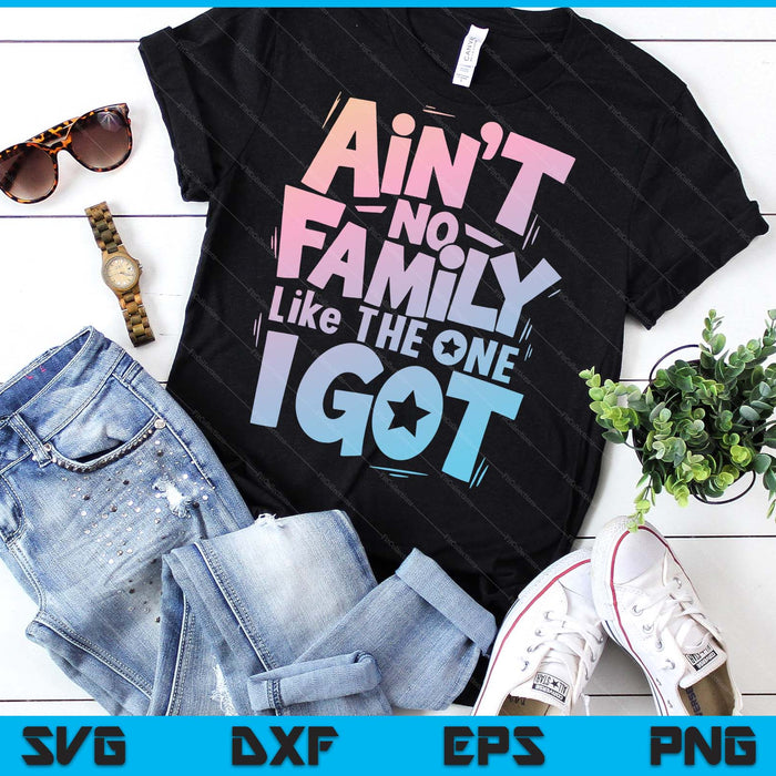 Ain't No Family Like The One I Got Matching Family Reunion SVG PNG Digital Printable Files