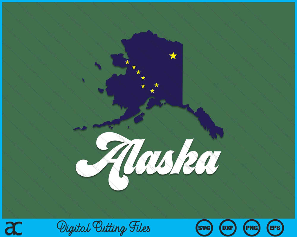 Alaska File Alaska State The Last Frontier Alaska SVG PNG Digital Cutting File ...