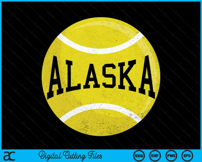 Alaska Tennis Fan SVG PNG Digital Cutting Files