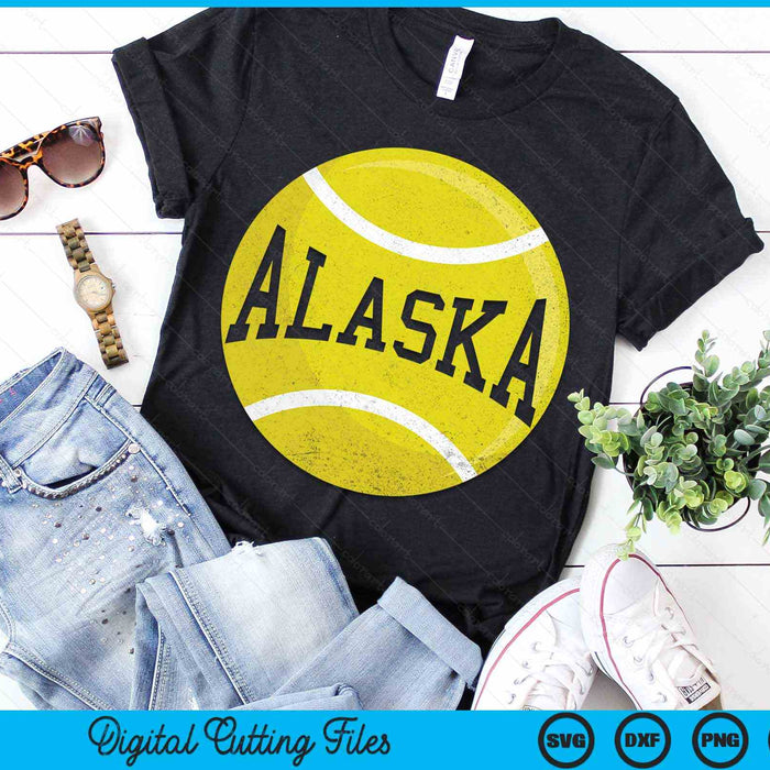 Alaska Tennis Fan SVG PNG Digital Cutting Files