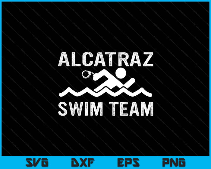 Alcatraz Swim Team Perpetrator Jail Prison Inmate Police SVG PNG Digital Printable Files