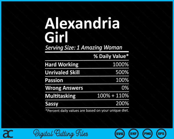 Alexandria Girl VA Virginia City Home Roots SVG PNG Archivos de corte digitales