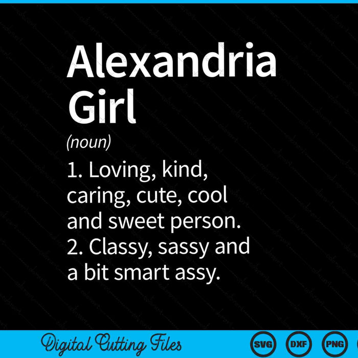 Alexandria Girl VA Virginia Home Roots SVG PNG digitale snijbestanden