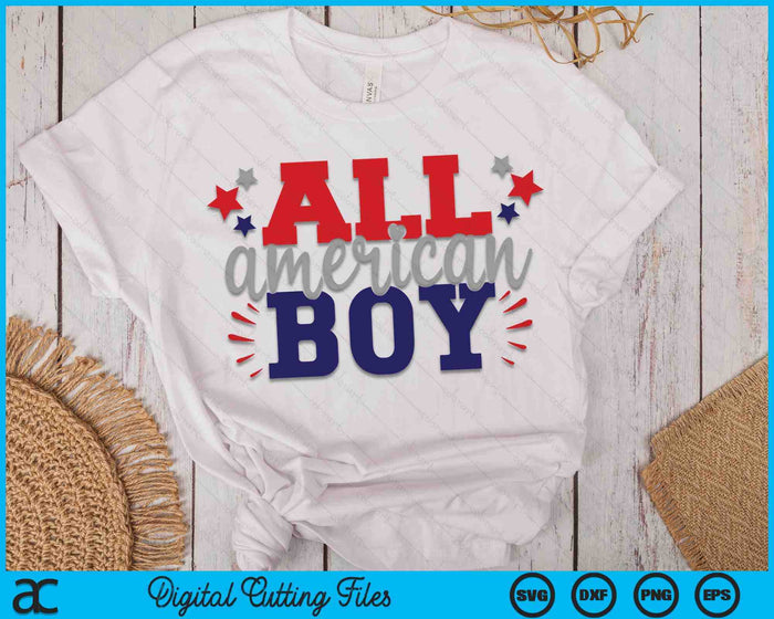 All American Boy SVG PNG Cutting Printable Files