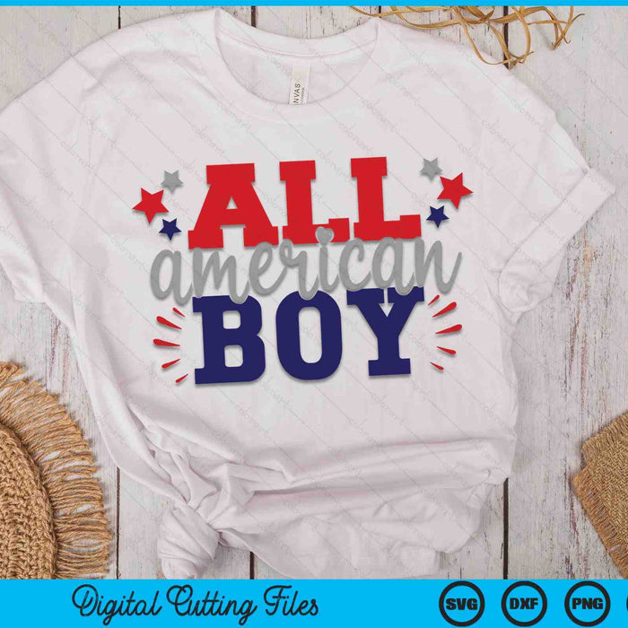 All American Boy SVG PNG Cutting Printable Files