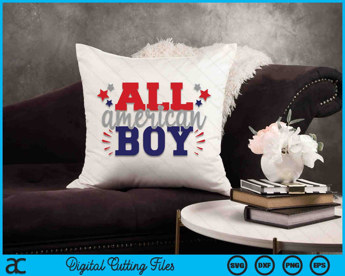 All American Boy SVG PNG Cutting Printable Files