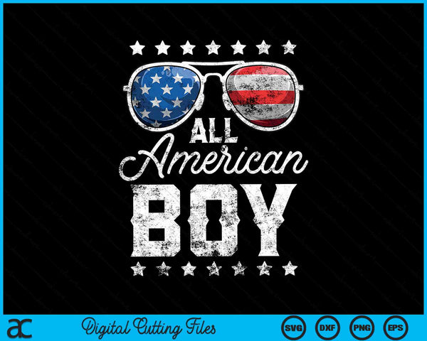 Todo American Boy 4 de julio SVG PNG cortando archivos imprimibles