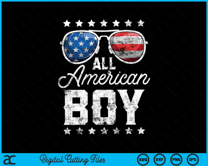 Todo American Boy 4 de julio SVG PNG cortando archivos imprimibles