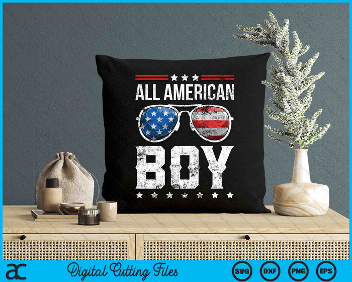 All American Boy Matching Family 4th of July SVG PNG Digital Cutting Files