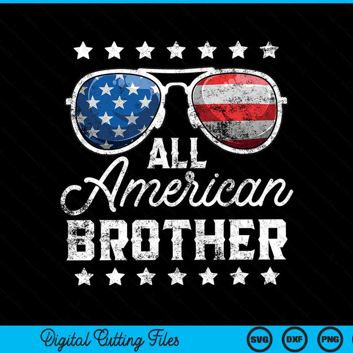 All American Brother 4th Of July SVG PNG Cutting Printable Files