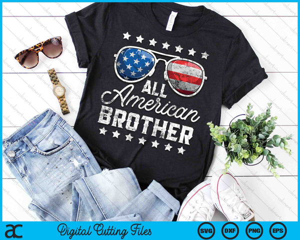 Todo el hermano americano 4 de julio SVG PNG cortando archivos imprimibles - on a t-shirt