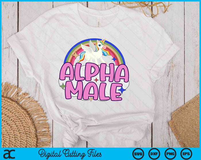 Alpha Male Unicorn SVG PNG Digital Printable Files