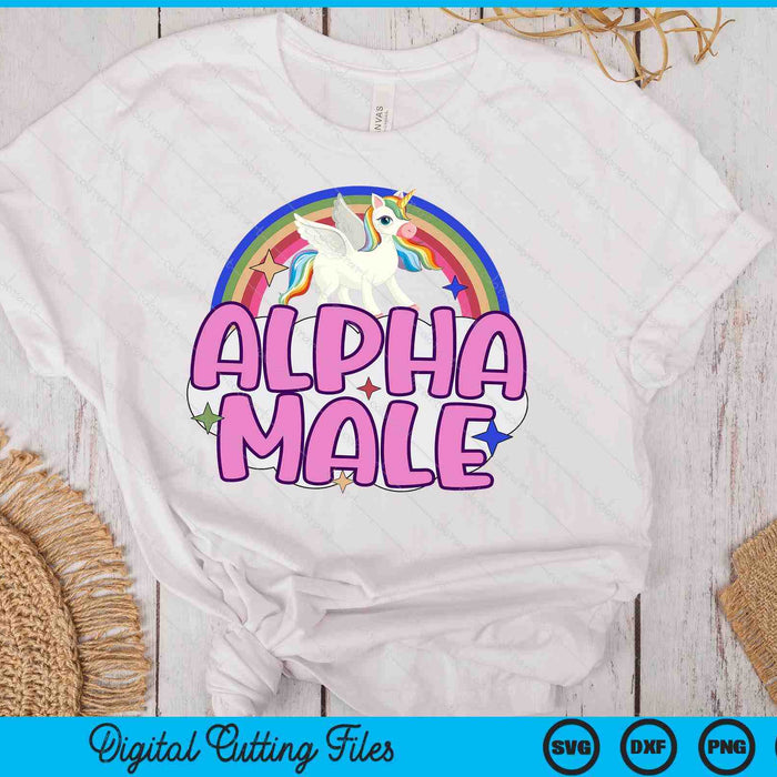 Alpha Male Unicorn SVG PNG Digital Printable Files