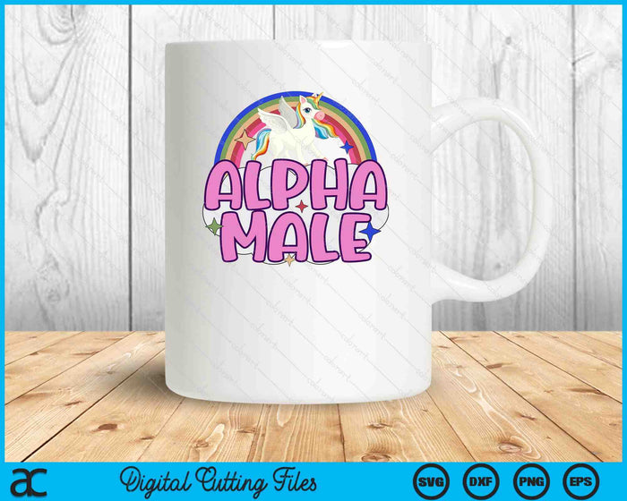 Alpha Male Unicorn SVG PNG Digital Printable Files