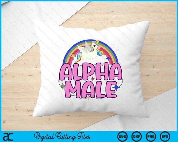 Alpha Male Unicorn SVG PNG Digital Printable Files