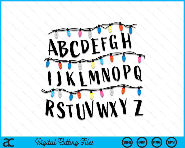 Alphabet Wall Alphabet Halloween Costume Christmas SVG PNG Digital Cutting Files