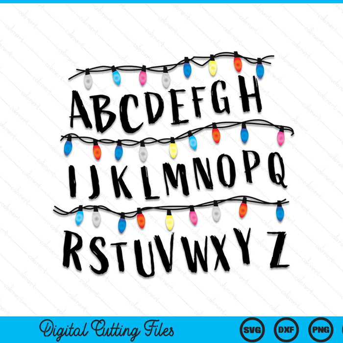Alphabet Wall Alphabet Halloween Costume Christmas SVG PNG Digital Cutting Files