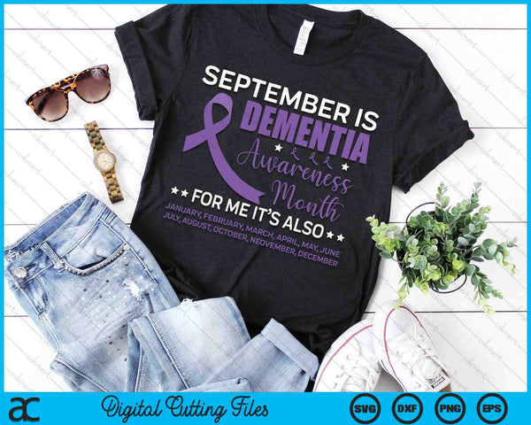 Alzheimer Awareness September Dementia Awareness Month SVG PNG Digital Cutting Files