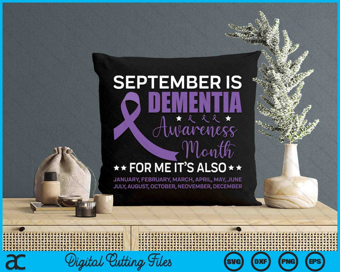 Alzheimer Awareness September Dementia Awareness Month SVG PNG Digital Cutting Files