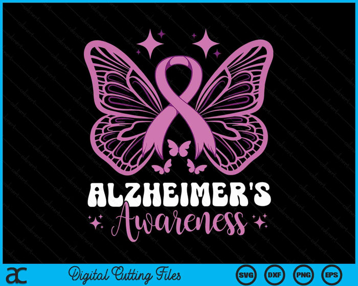 Alzheimer's Awareness SVG PNG Digital Cutting Files