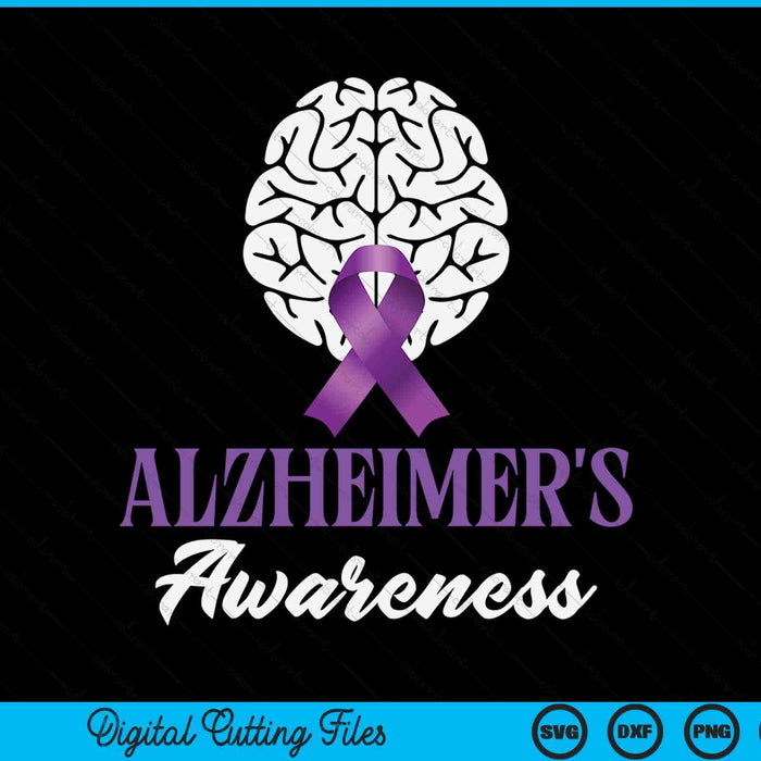 Alzheimer's awareness alzheimers SVG PNG cut file for Cricut