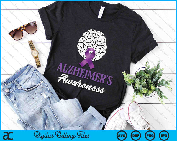 Alzheimer's Awareness Alzheimers SVG PNG Digital Cutting Files