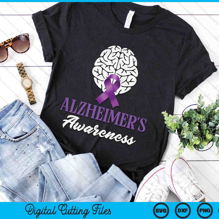 Alzheimer's Awareness Alzheimers SVG PNG Digital Cutting Files