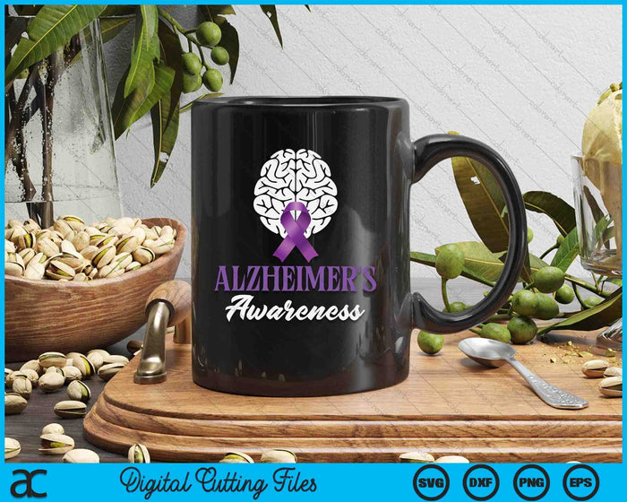 Alzheimer's Awareness Alzheimers SVG PNG Digital Cutting Files