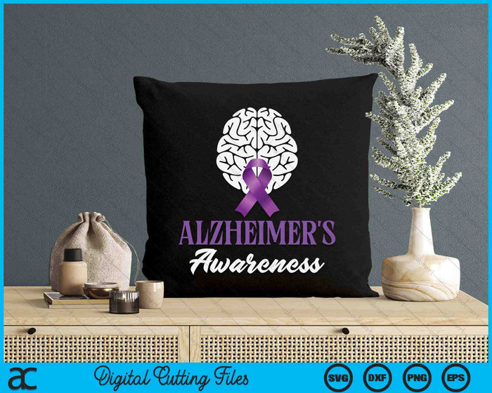 Alzheimer's Awareness Alzheimers SVG PNG Digital Cutting Files