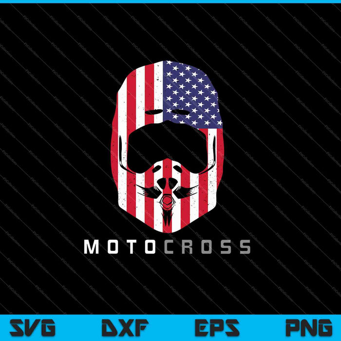 Amerikaanse crossmotor motorcross kleding SVG PNG snijden afdrukbare bestanden