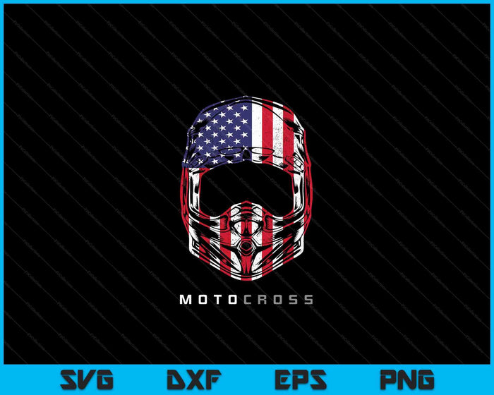 Amerikaanse crossmotor motorcross kleding motorcross crossmotor SVG PNG digitale snijbestanden