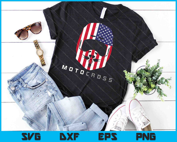American Dirt Bike Motocross Ropa SVG PNG Cortar archivos imprimibles - on a t-shirt