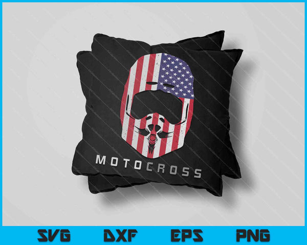 Amerikaanse crossmotor motorcross kleding SVG PNG snijden afdrukbare bestanden