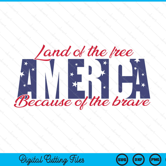 American flag 4th of July SVG cut file